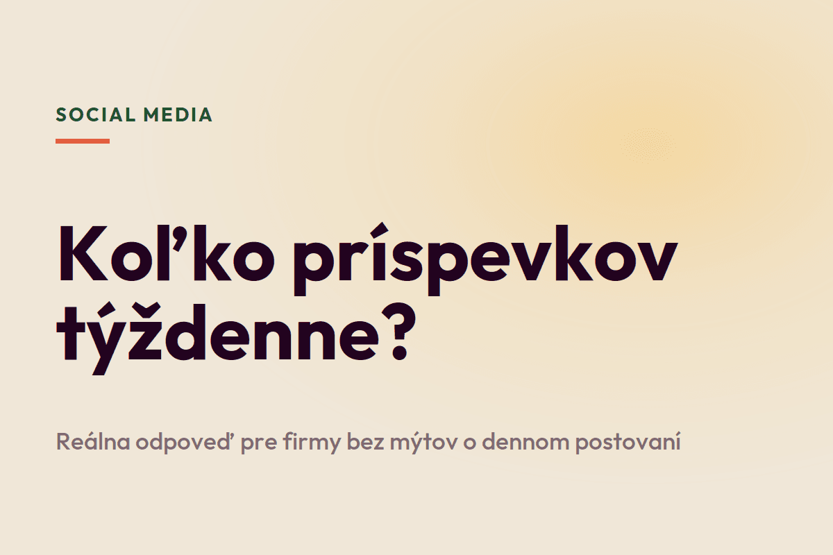 Koľko príspevkov týždenne potrebuješ na Instagrame? Reálna odpoveď pre firmy