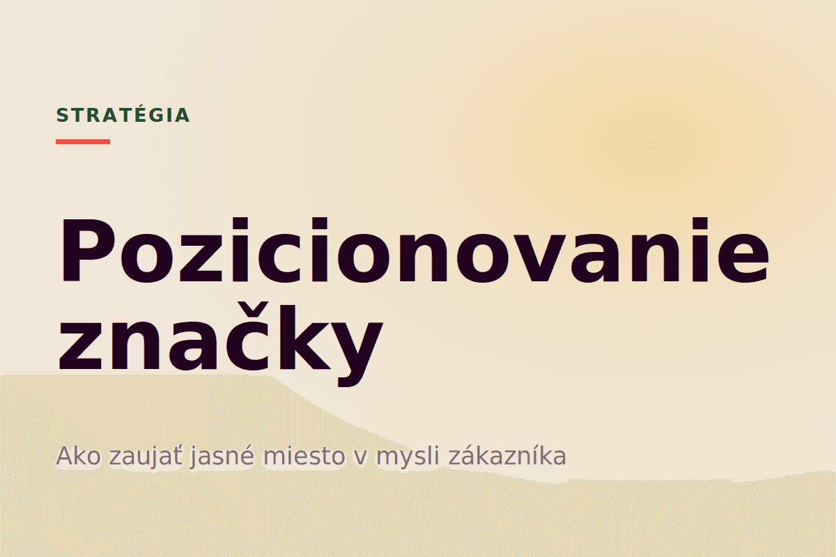 Pozicionovanie značky