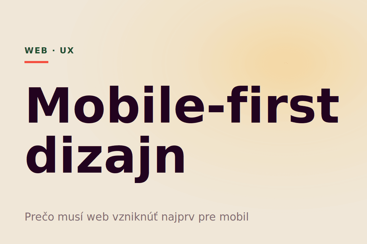 Mobile-first dizajn