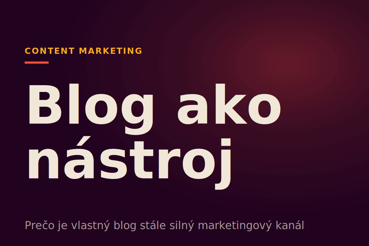 Blog ako marketingový nástroj