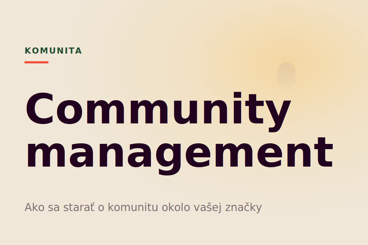 Community management