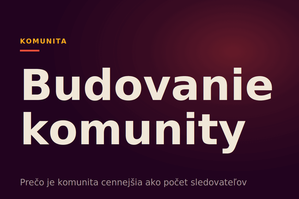 Budovanie komunity