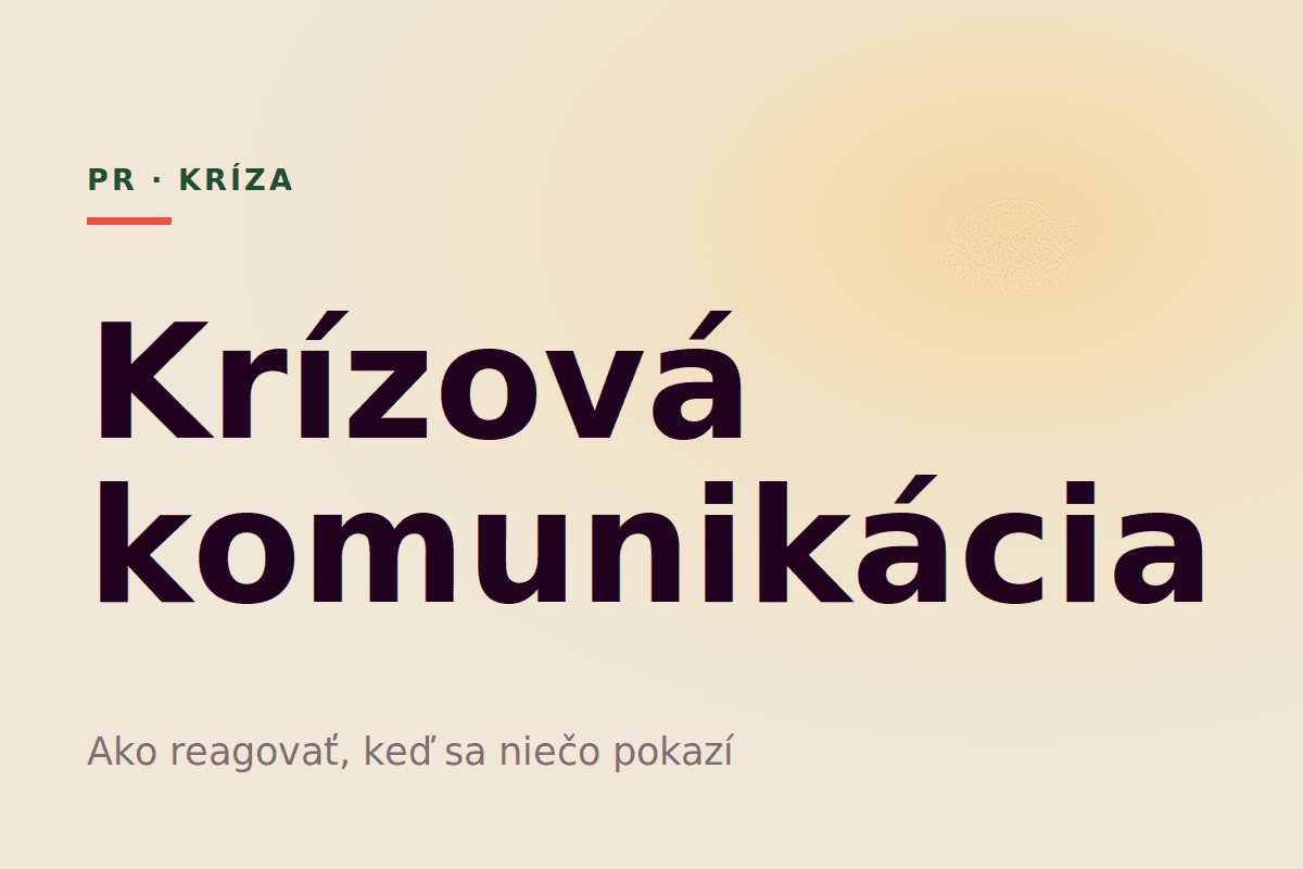 Krízová komunikácia