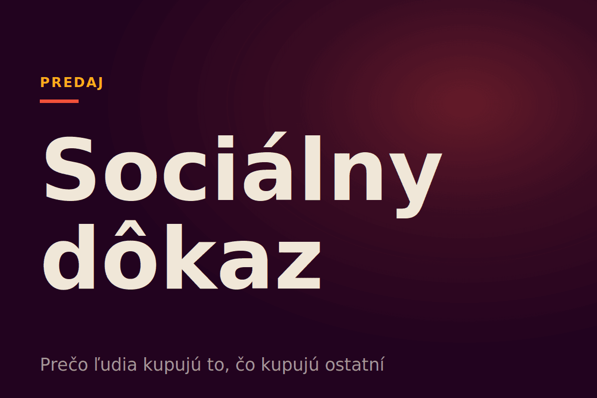 Sociálny dôkaz