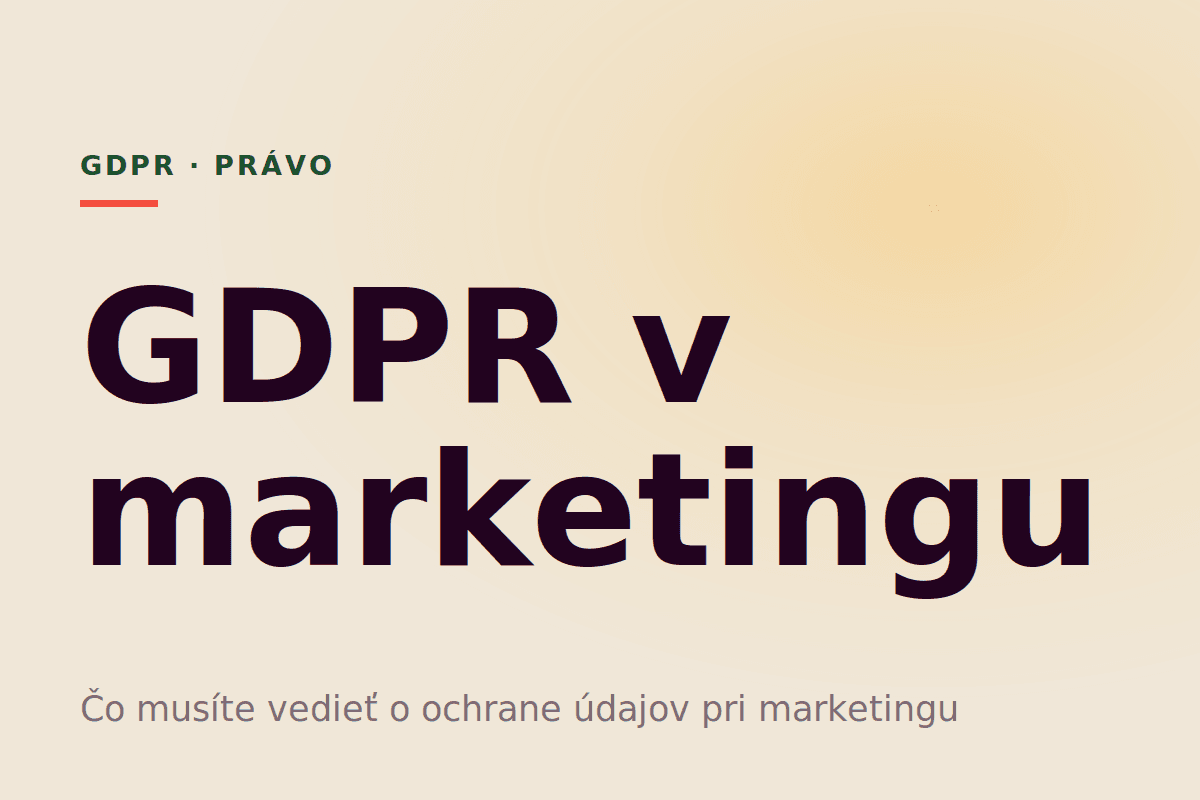 GDPR v marketingu